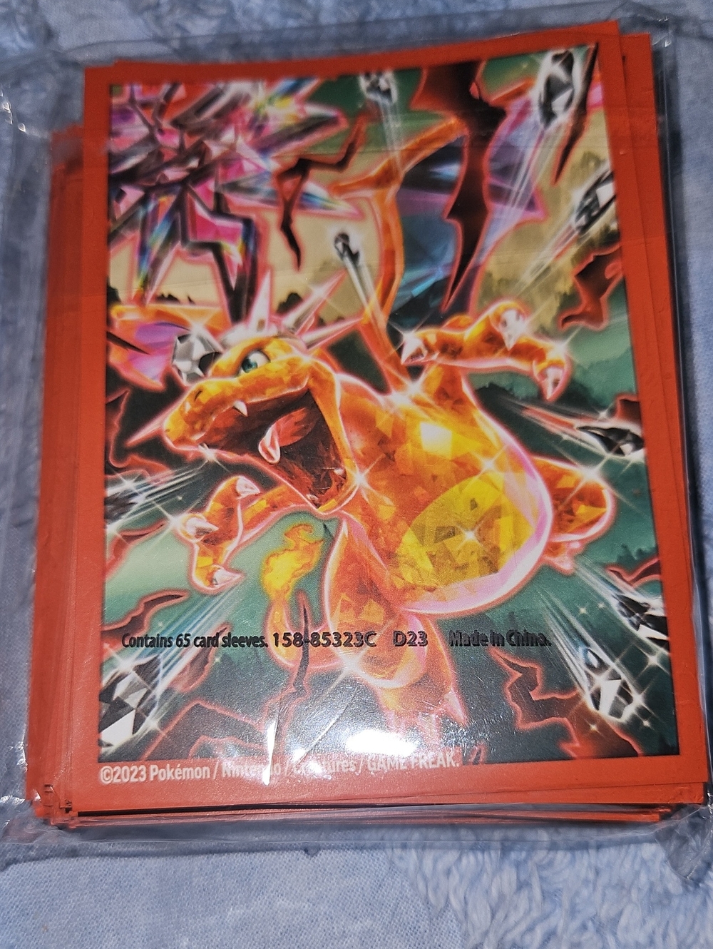 Charizard Pokémon Card Sleeves - Orange Red Set